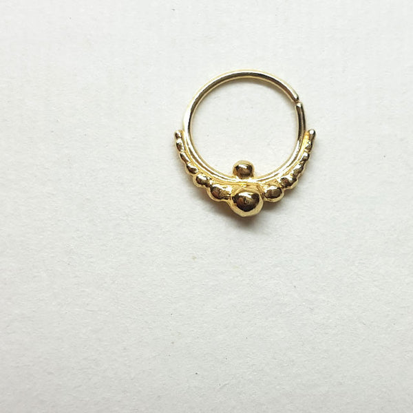 Indian Mystique - 14k Gold Daith Earring | PataPataJewelry