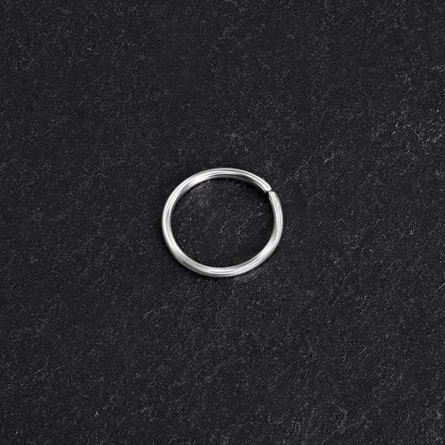 Tiny Septum Ring | Dainty Hoop Silver | PataPataJewelry