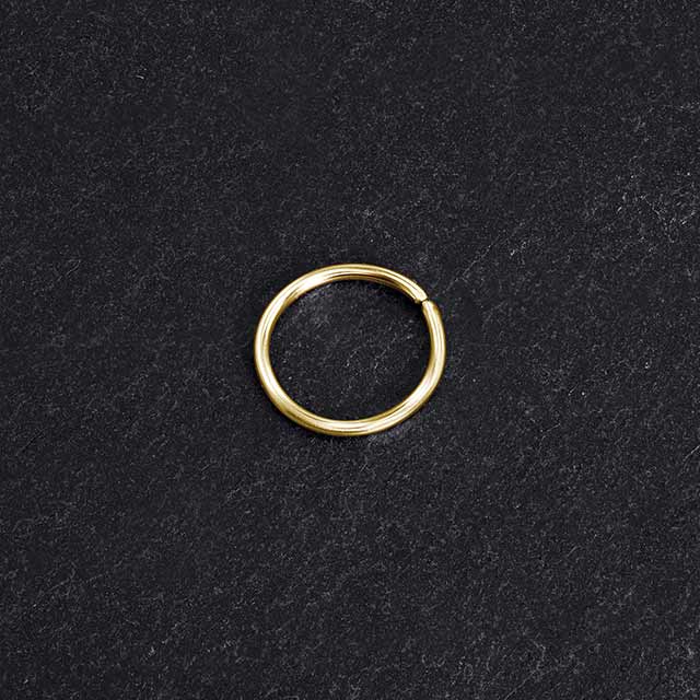 14k Septum Ring Gold | Tiny Septum Hoop | PataPataJewelry