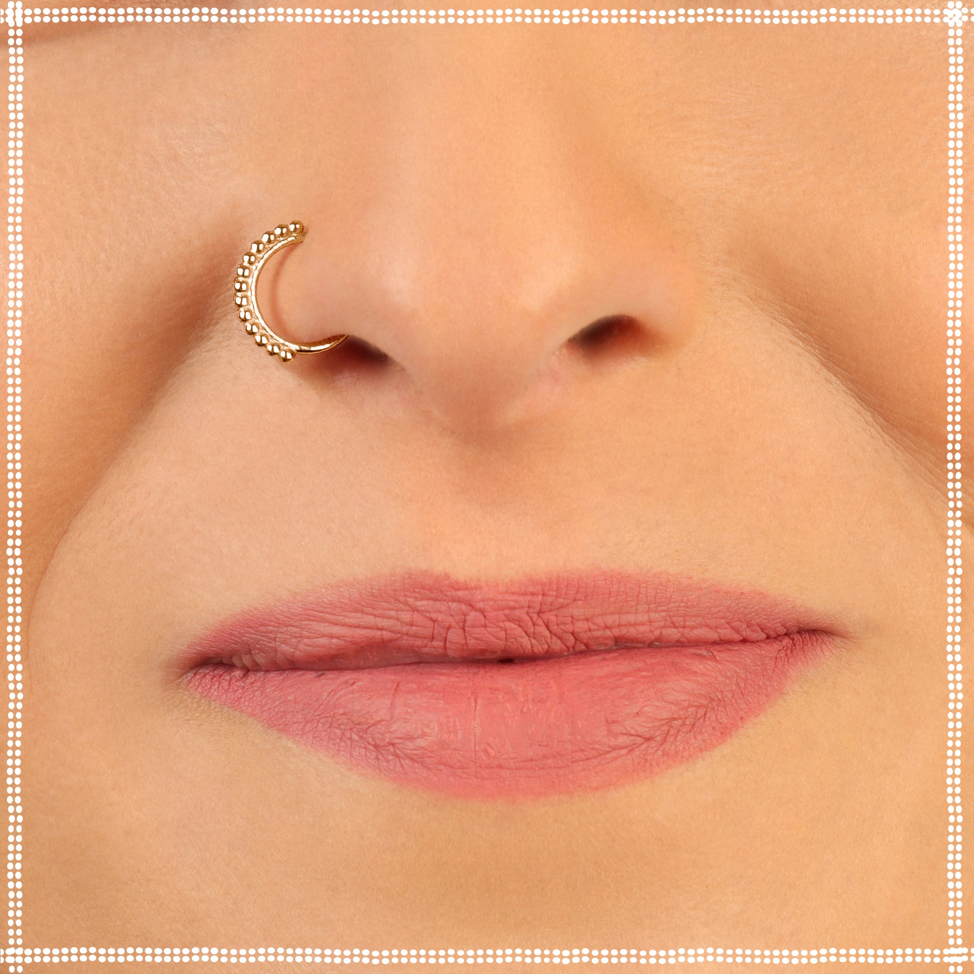 20G L Shaped Nose Ring Gold Mushroom Nose Stud – OUFER BODY JEWELRY