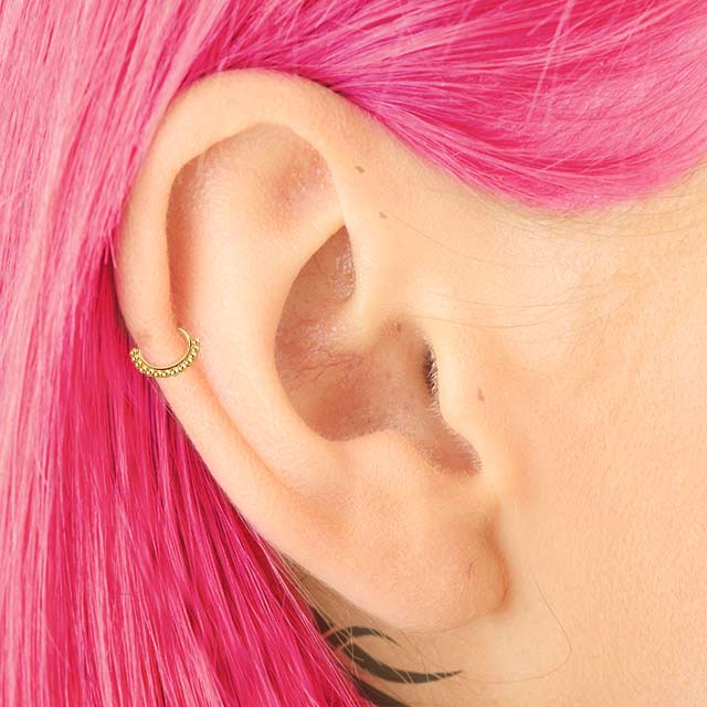 Cool Breeze - 14k Gold Cartilage Earring | PataPataJewelry