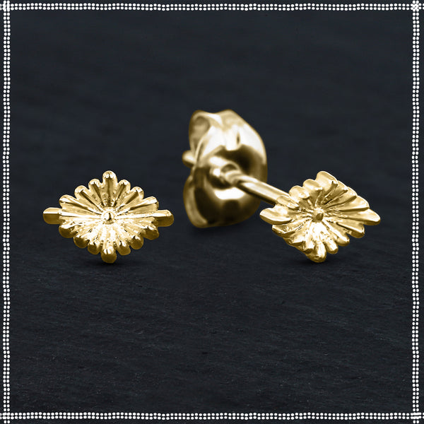 14k Gold Dainty Stud Earrings | Constellation | PataPataJewelry