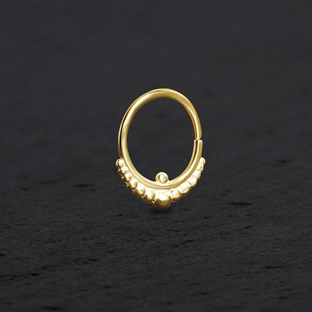 Tiny Diamond Pave Crescent Moon 14K Gold Nose Ring – FreshTrends