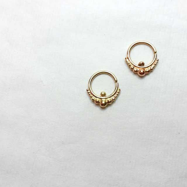 Indian Mystique - 14k Gold Tragus Earring | PataPataJewelry