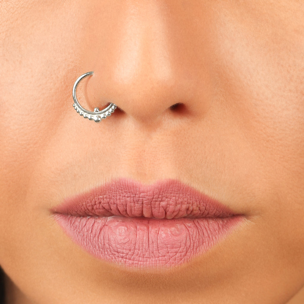 Silver Nose Ring | Indian Mystique | PataPataJewelry