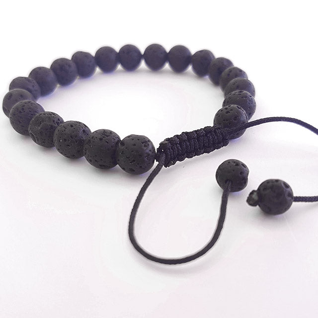 Black Lava Stone Bracelet | PataPataJewelry
