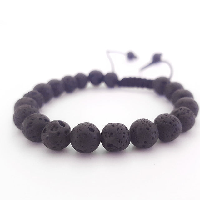 Amazon.com: Black Beaded Crystal Triple Protection Men's Bracelets Jewelry  Handmade with 10mm Lava Rock Silver Sheen Obsidian Hematite Crystal  Spiritual Stone Anxiety Relief Bracelets Gifts for Men 7“ : Handmade  Products