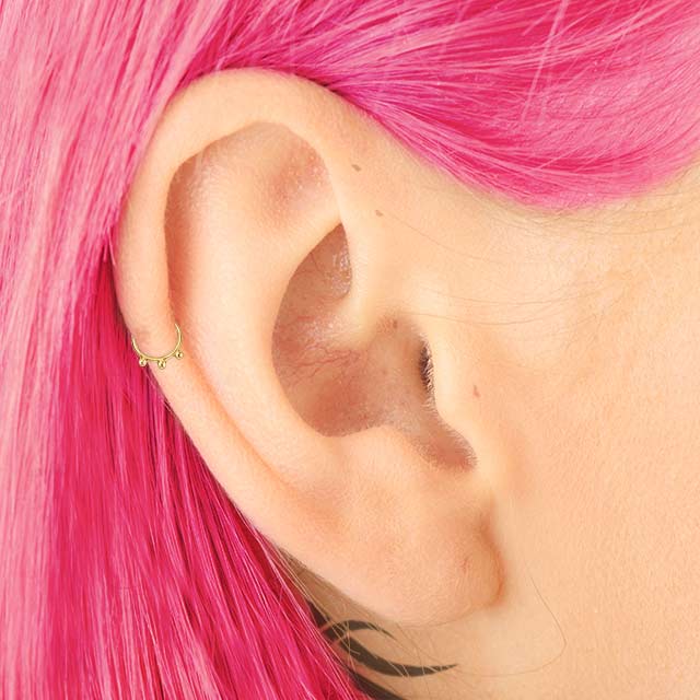 Naughty Bites - 14k Gold Cartilage Earring | PataPataJewelry