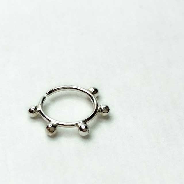 Silver Nose Ring Hoop | Choker | PataPataJewelry