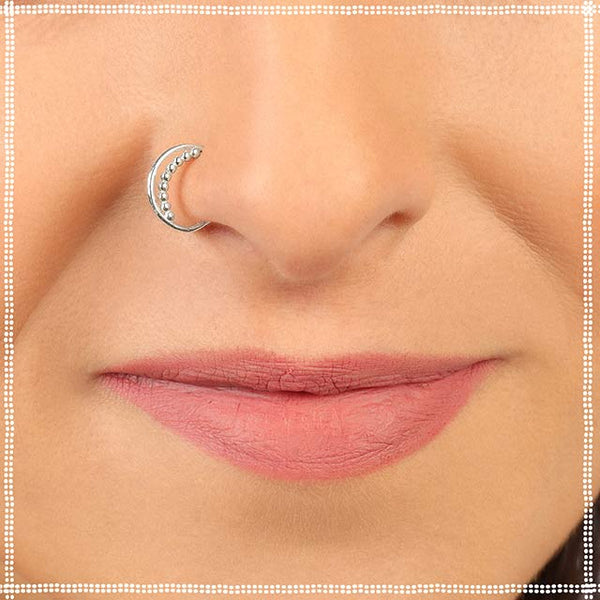 Silver Hoop Nose Ring | Delicate Beauty | PataPataJewelry