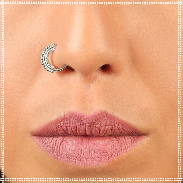 Silver Indian Nose Ring | Free Spirit | PataPataJewelry