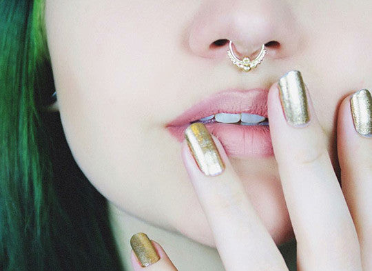 14k Gold Nose Ring | Indian Mystique | PataPataJewelry