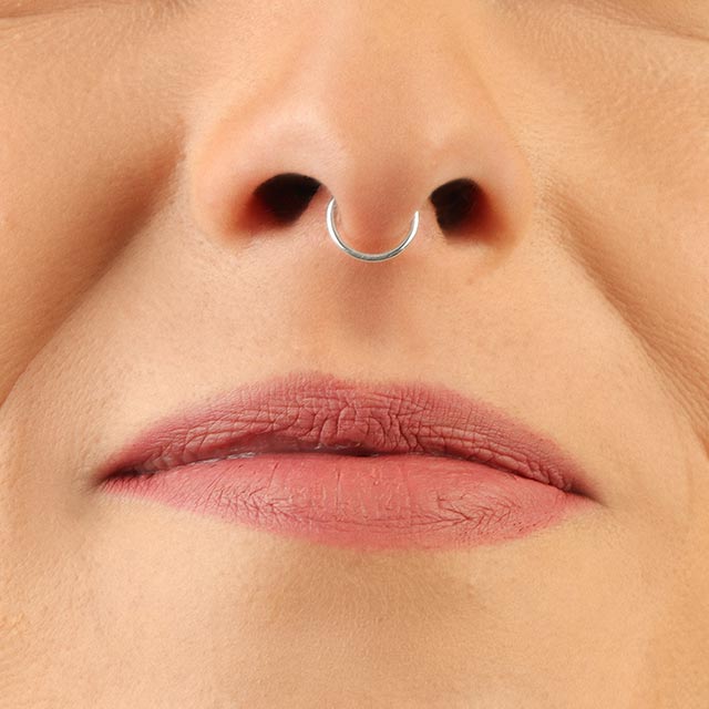 Silver Crystal Faux Nose Ring | Claire's