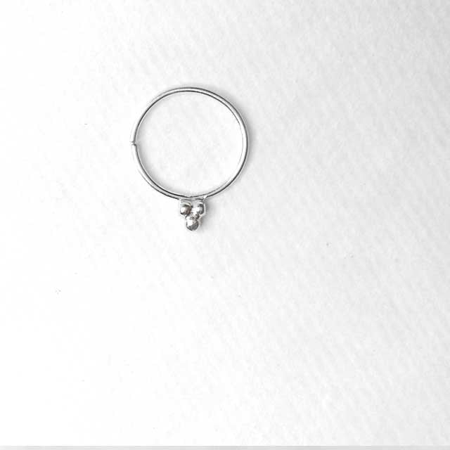 Bindi Mod Silver Septum Ring | PataPataJewelry