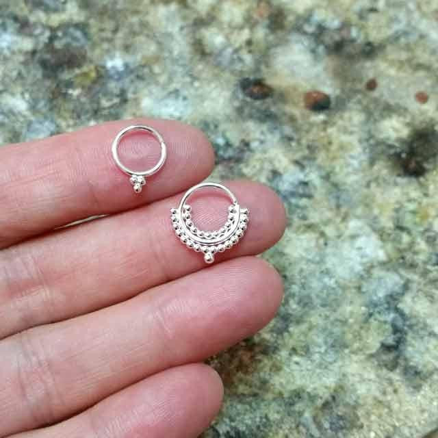 Queen’s Candy Silver Septum Ring | PataPataJewelry