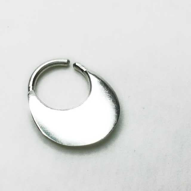 Moon Shadow Silver Septum Ring | PataPataJewelry