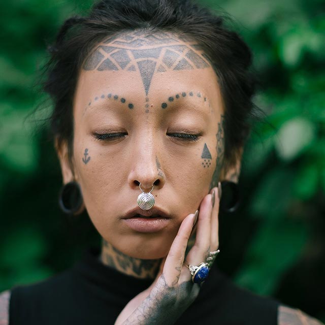 Tribal Industrial Silver Septum Ring | PataPataJewelry