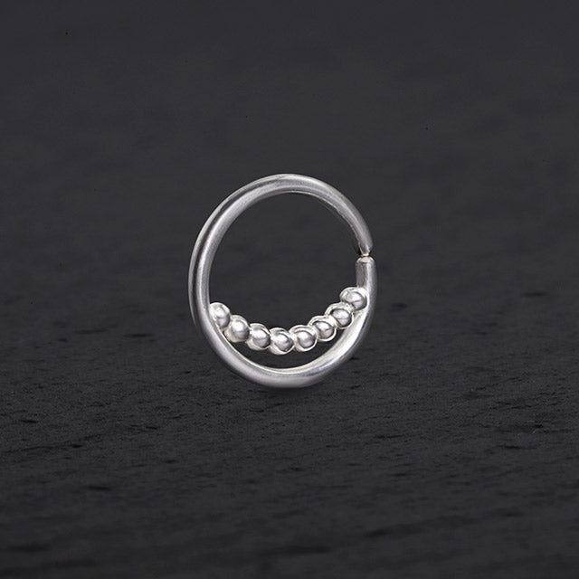 Silver Hoop Nose Ring | Delicate Beauty | PataPataJewelry