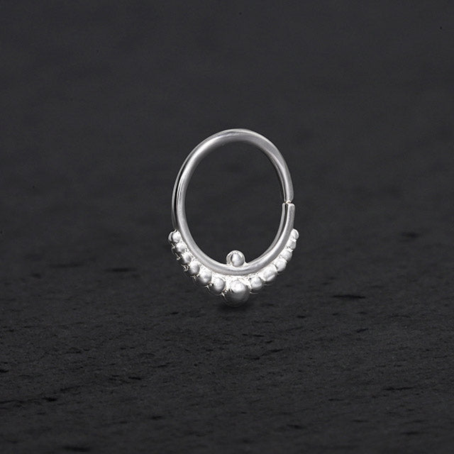 Silver Septum Ring | Indian Mystique | PataPataJewelry