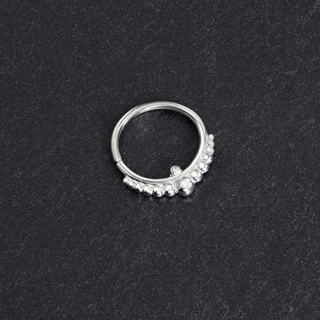 Indian Nose Ring | Silver Nose Ring | Simple Dot Design – Arka
