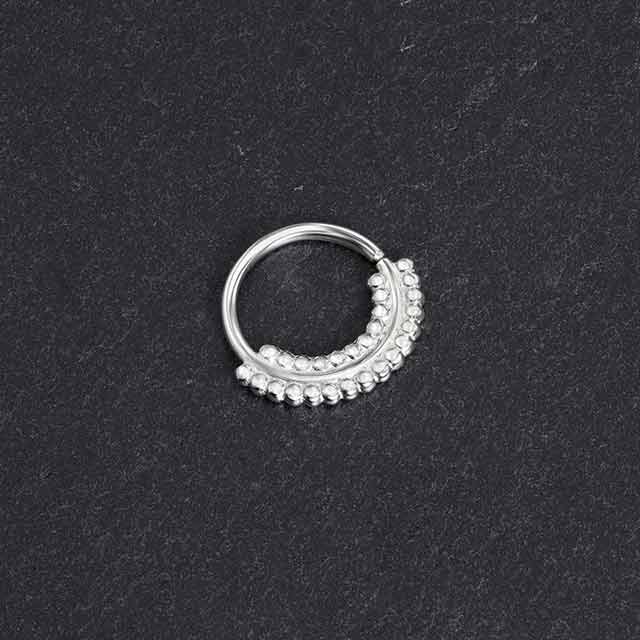 Silver 16g Septum Ring | Free Spirit | PataPataJewelry