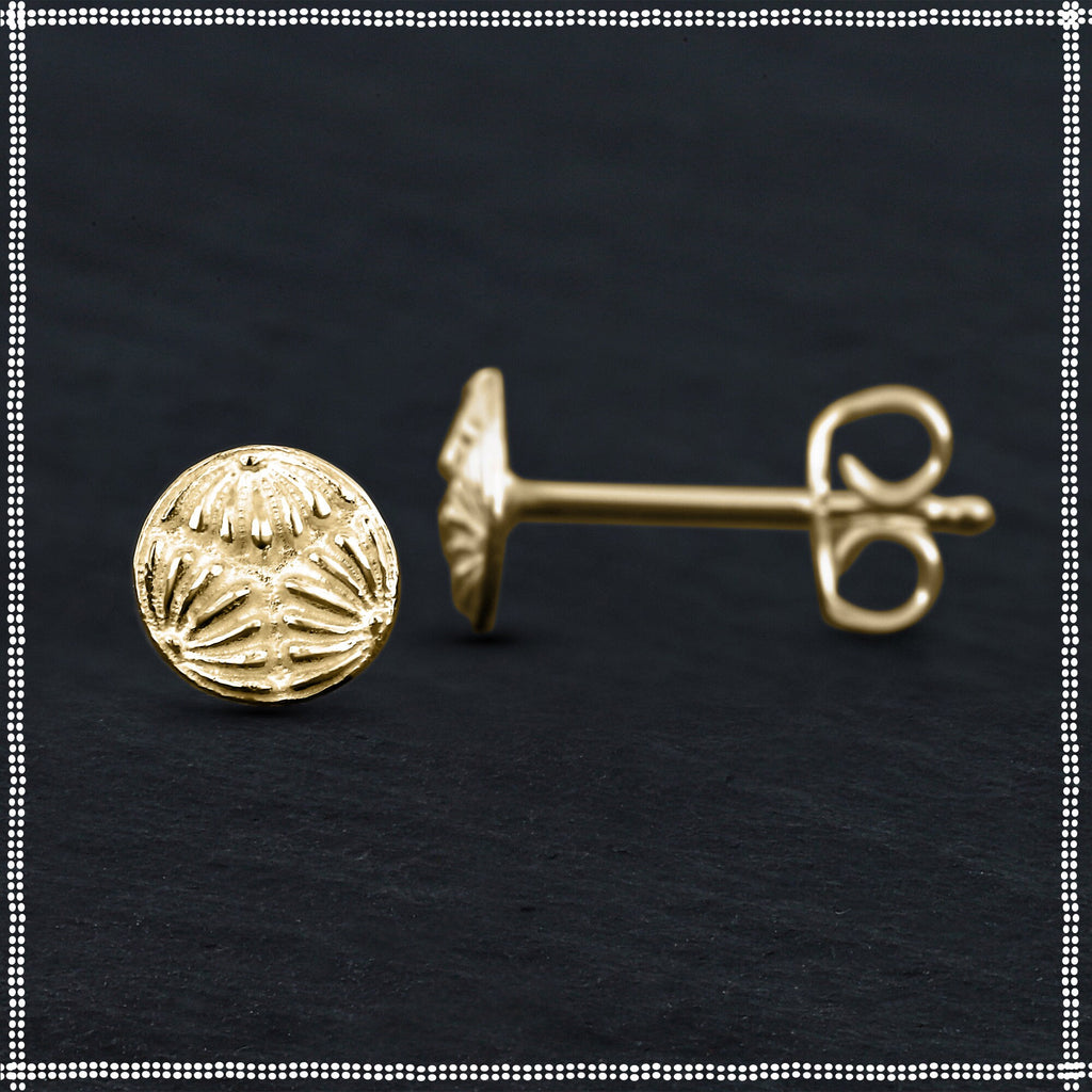 14k Gold Dainty Stud Earrings | Astral Projection | PataPataJewelry